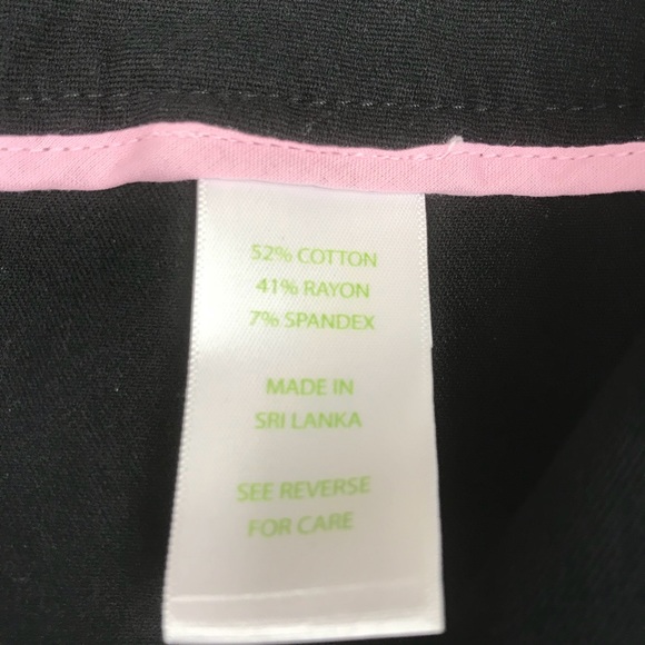 Lilly Pulitzer The Leigh Black Trouser Work Pant - Picture 5 of 5